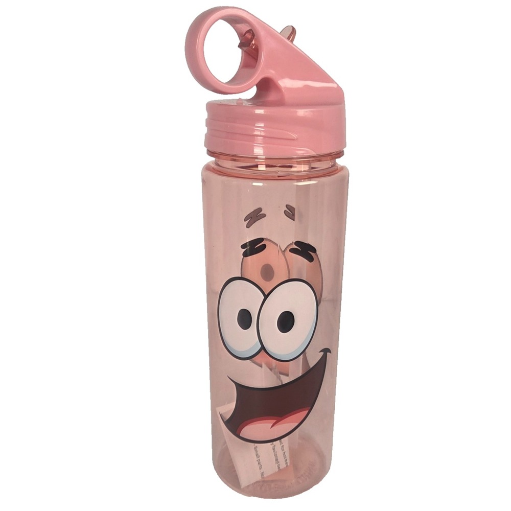 Silver Buffalo Patrick Star Water Bottle Kids Adults Pink New SpongeBob SB051526